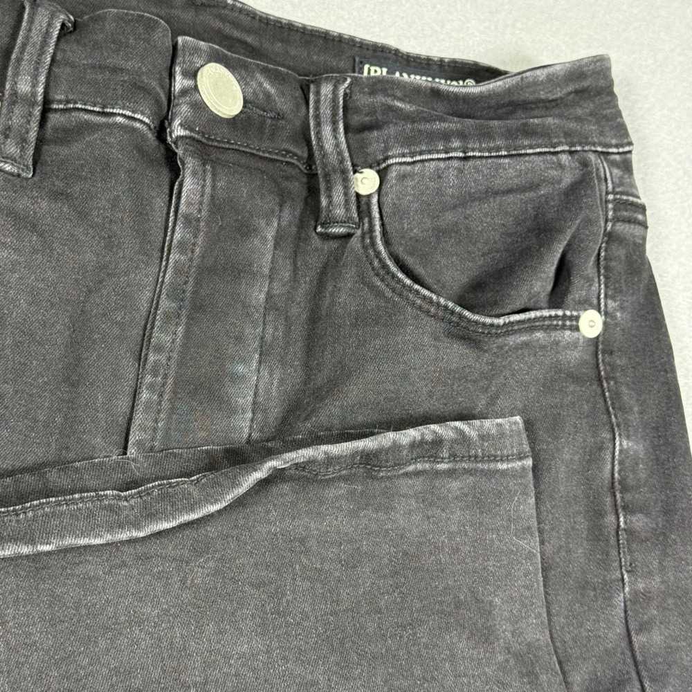 BlankNYC The Franklin High Rise Wide Leg Distressed Jeans Black 27